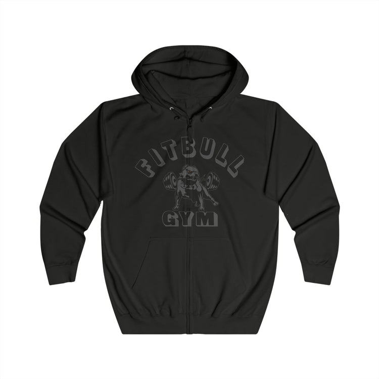 FITBULL Graphic Zip Hoodie — Pitbull Gym Vintage Full-Zip