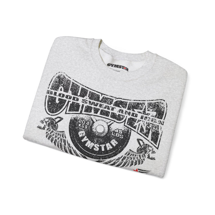 GYMSTAR Blood, Sweat and Iron Gym Crewneck Sweatshirt