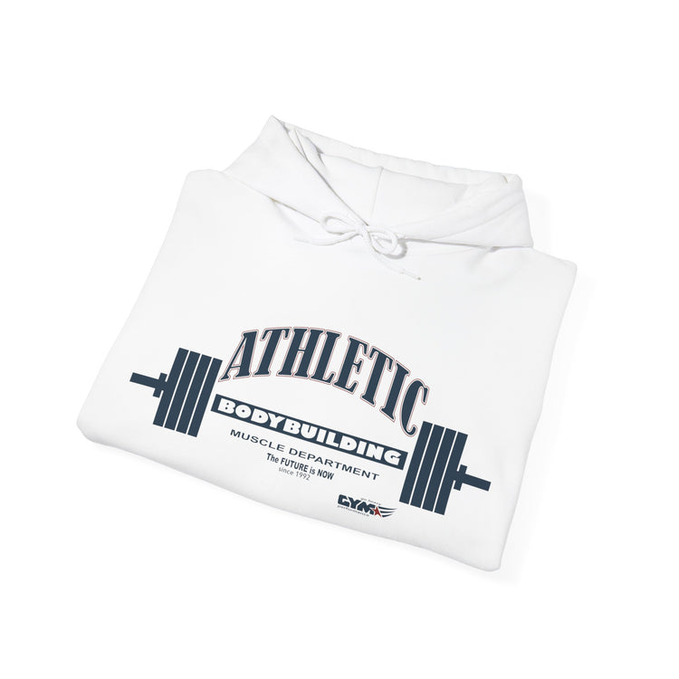 GYMSTAR Athletic Barbell Hoodie — Unisex Gym Fitness Sweatshirt