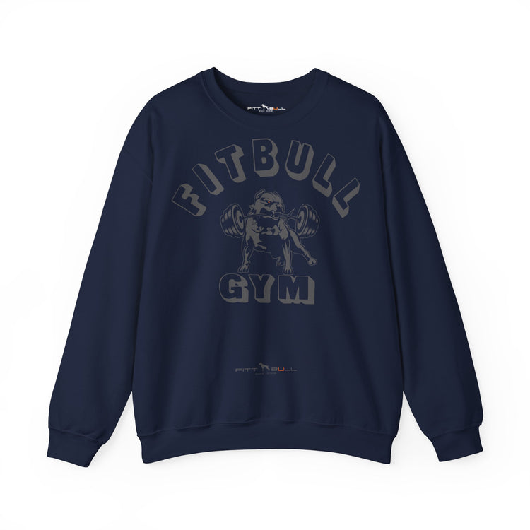 FITBULL Gym Graphic Crewneck Sweatshirt — Pitbull Gym Vintage Weightlifting