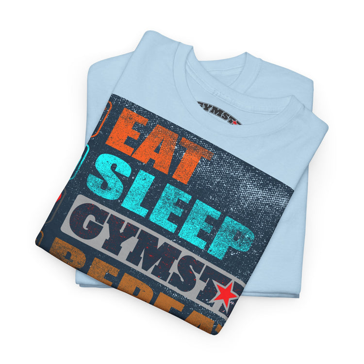 GYMSTAR Eat Sleep Gymstar Repeat Unisex Gym T-Shirt – Bodybuilding & Fitness