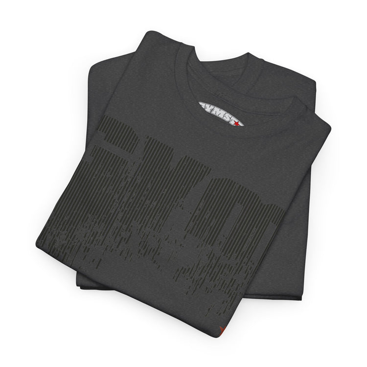 Folded green t-shirt with 'Bridesmaid' and other text on a white background
