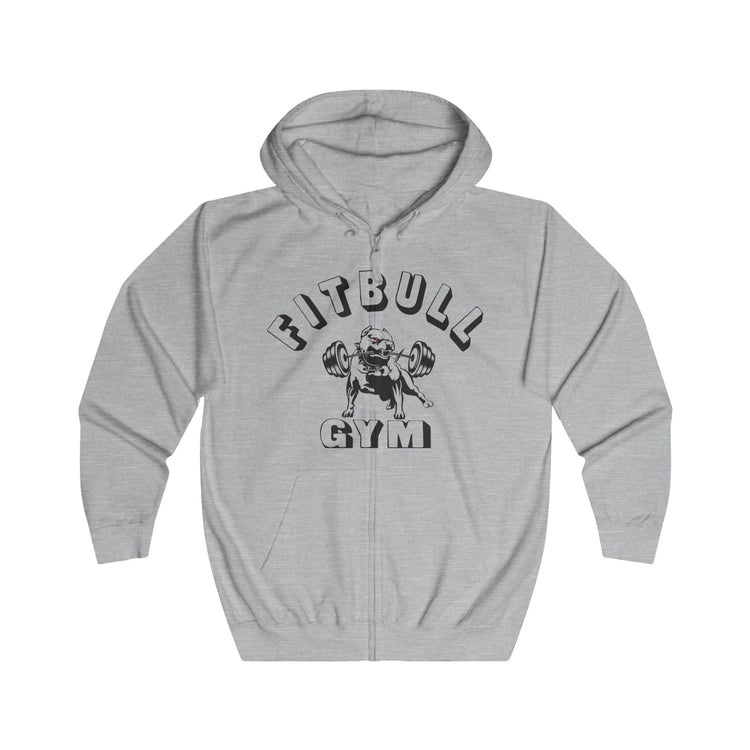 FITBULL Graphic Zip Hoodie — Pitbull Gym Vintage Full-Zip