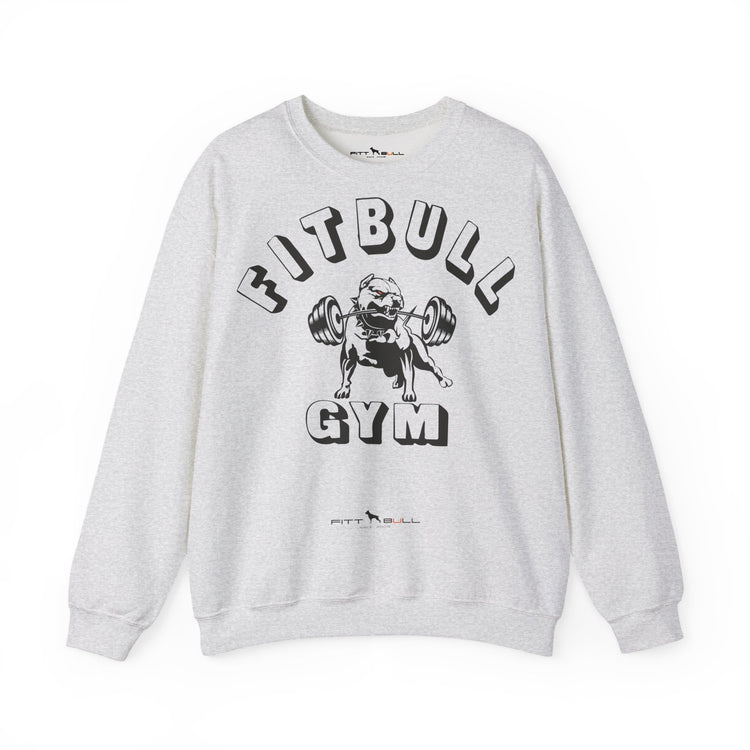 FITBULL Gym Graphic Crewneck Sweatshirt — Pitbull Gym Vintage Weightlifting