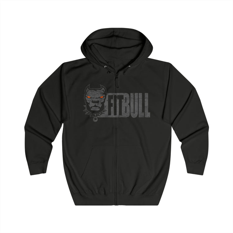 FITBULL Graphic Zip Hoodie – Bold Dog Lover Full-Zip Sweatshirt