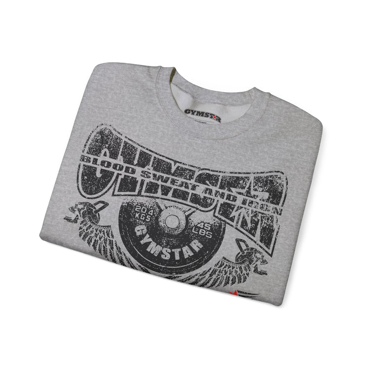 GYMSTAR Blood, Sweat and Iron Gym Crewneck Sweatshirt