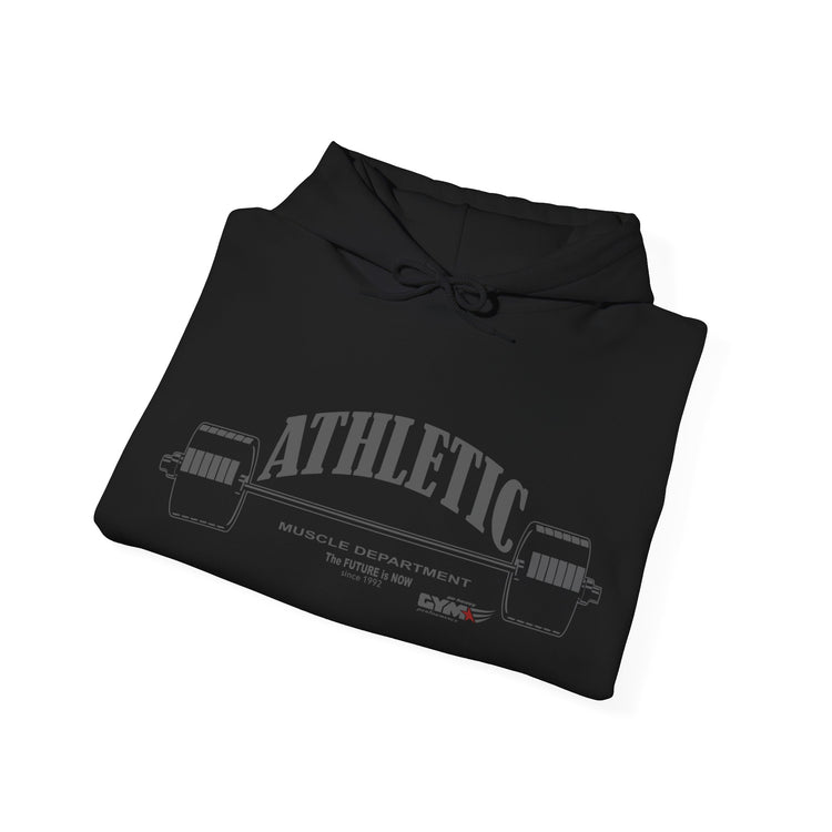 GYMSTAR Athletic Barbell Hoodie — Unisex Gym Fitness Sweatshirt