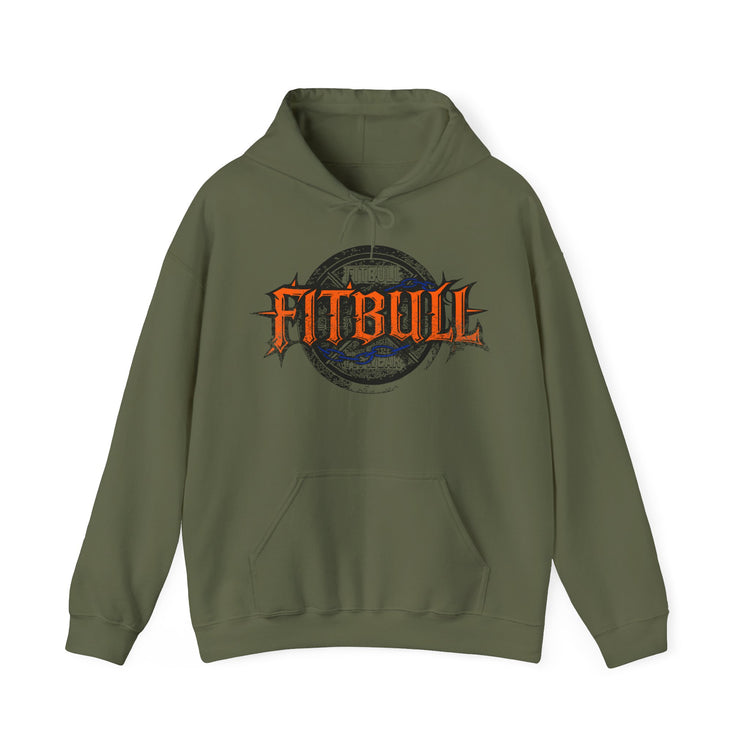 FITBULL Graphic Hoodie — Chains Pitbull Vintage Gym Pullover
