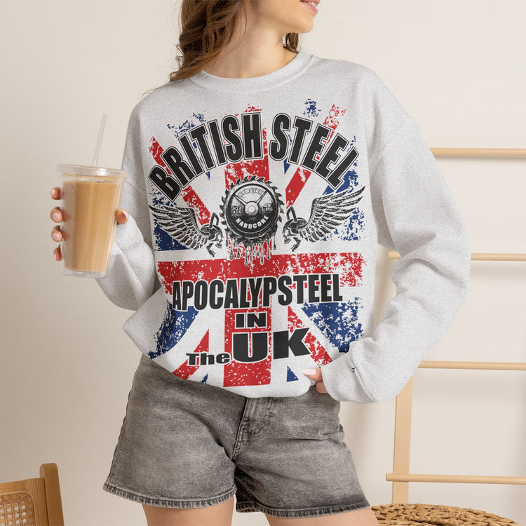 GYMSTAR British Steel Unisex Gym Crewneck Sweatshirt