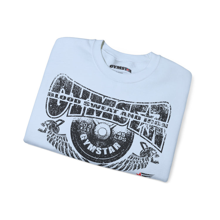 GYMSTAR Blood, Sweat and Iron Gym Crewneck Sweatshirt