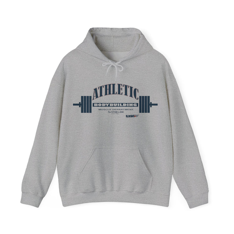 Gray Gymstar Athletic hoodie with 'Dogtown St. Louis' text on a white background