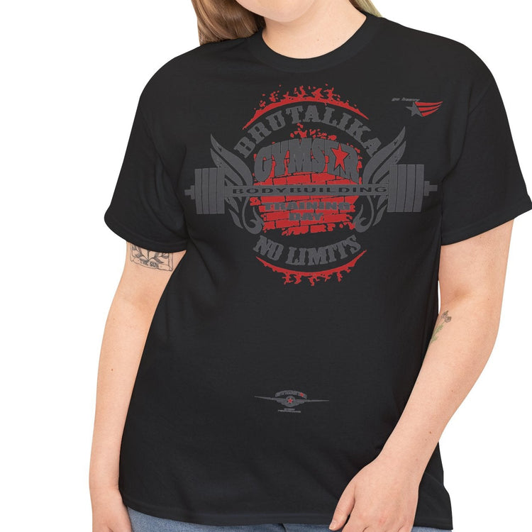 Woman wearing a black t-shirt with 'PHENOMENAL WOMAN' in pink text on a white background