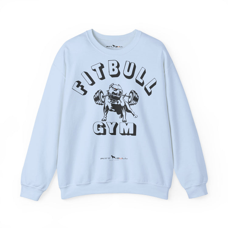 FITBULL Gym Graphic Crewneck Sweatshirt — Pitbull Gym Vintage Weightlifting