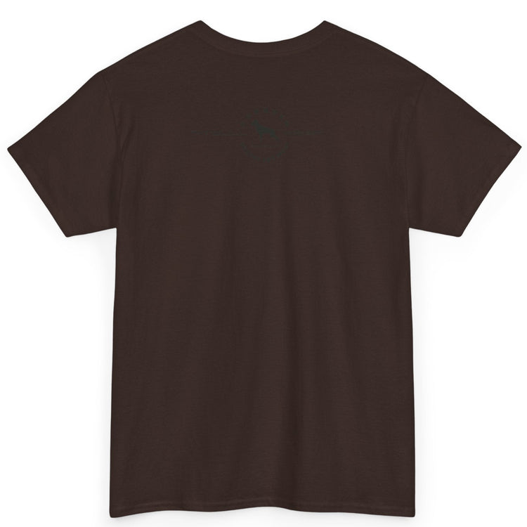 Plain brown t-shirt on a white background