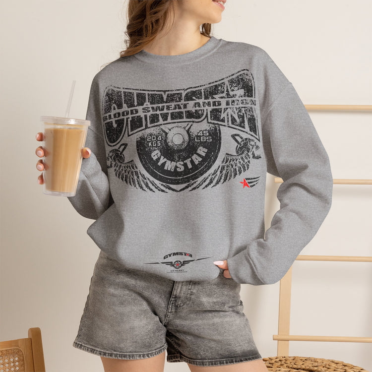 GYMSTAR Blood, Sweat and Iron Gym Crewneck Sweatshirt