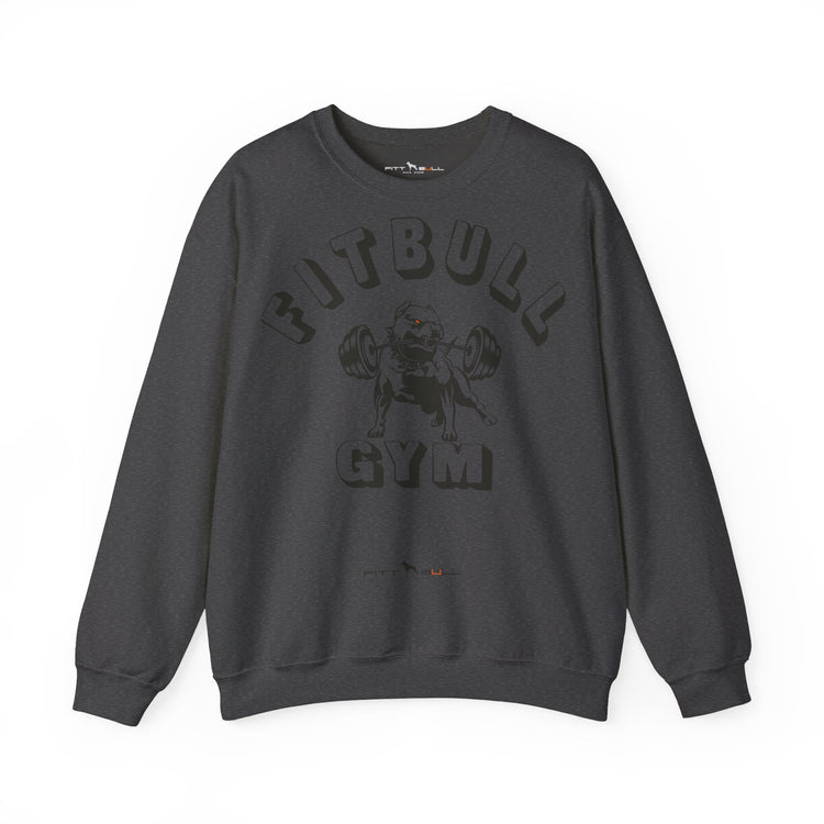 FITBULL Gym Graphic Crewneck Sweatshirt — Pitbull Gym Vintage Weightlifting