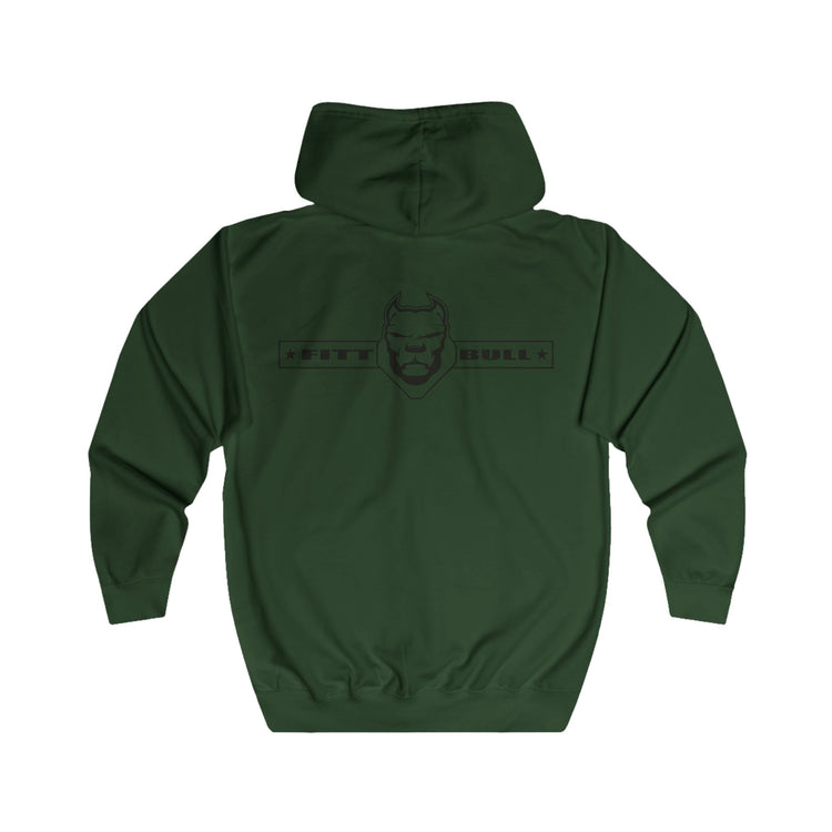 FITBULL Graphic Full-Zip Hoodie — Chains Pitbull Vintage Gym