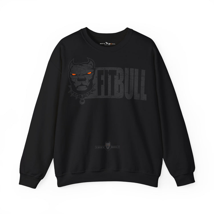 FITBULL Gym Sweatshirt – Distressed Pitbull Dog Head Logo Casual Pullover