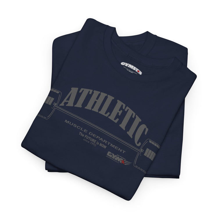 GYMSTAR Athletic Barbell T-Shirt — Vintage Gym Weightlifting Tee