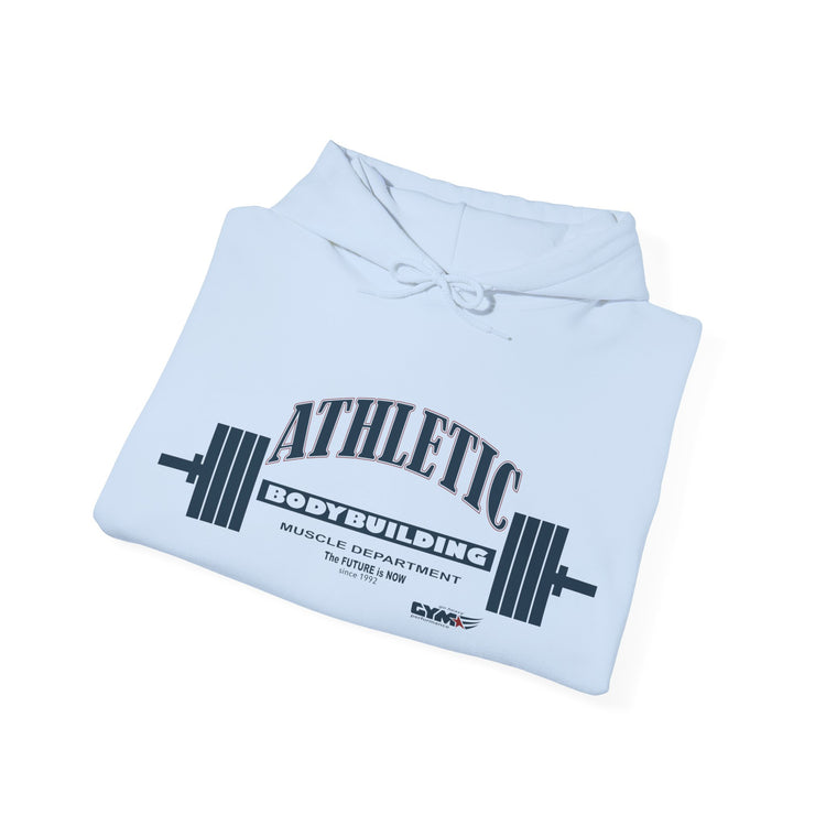 GYMSTAR Athletic Barbell Hoodie — Unisex Gym Fitness Sweatshirt