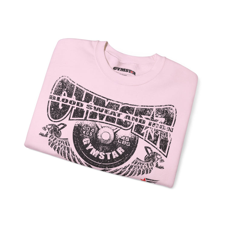 GYMSTAR Blood, Sweat and Iron Gym Crewneck Sweatshirt