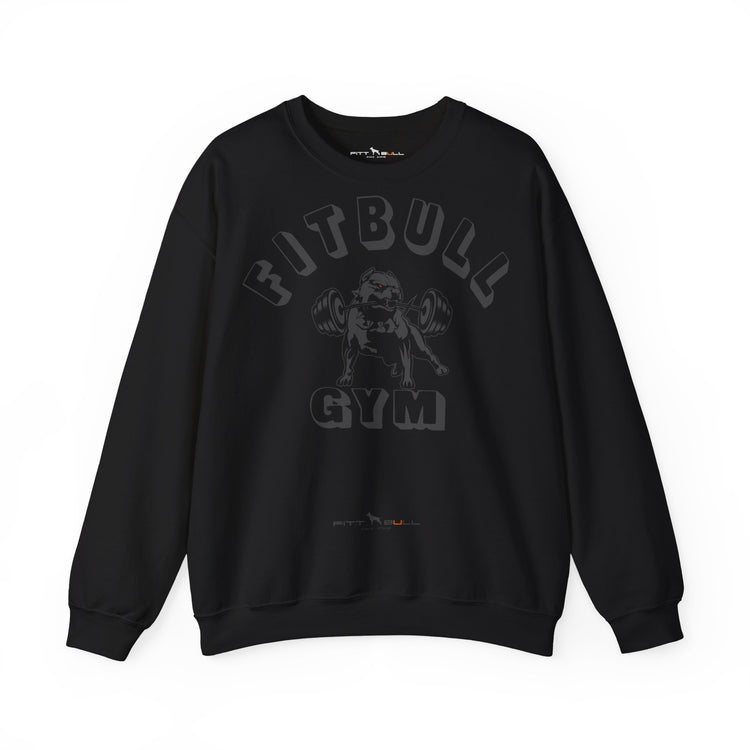 FITBULL Gym Graphic Crewneck Sweatshirt — Pitbull Gym Vintage Weightlifting