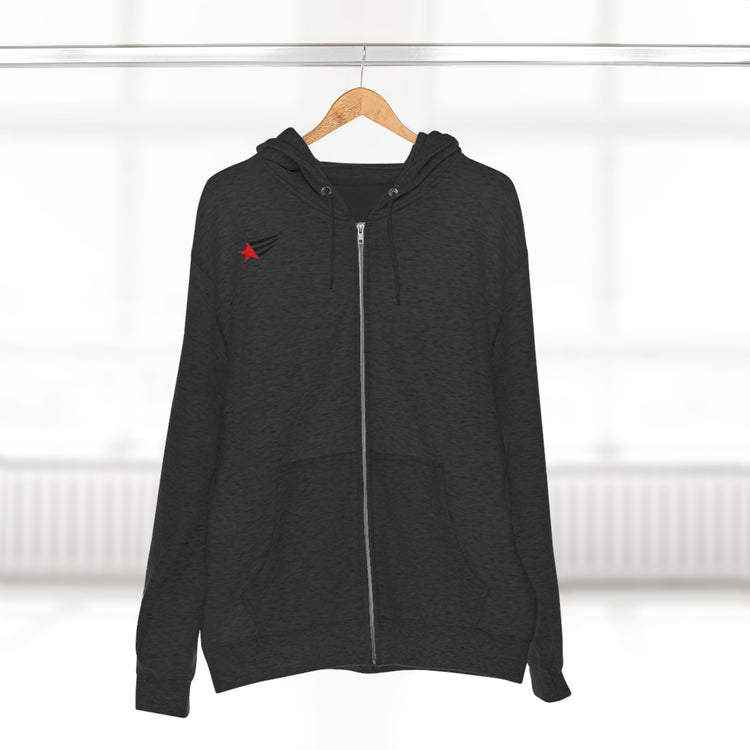GYMSTAR Premium Full Zip Hoodie - Urban Style Performance - Cotton Ring-Spun Blend