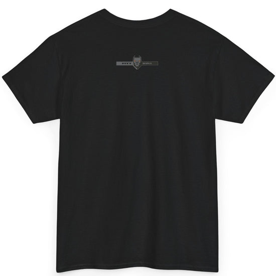 A Fitbull t-shirt with a Conquer motivational graphic design back black.