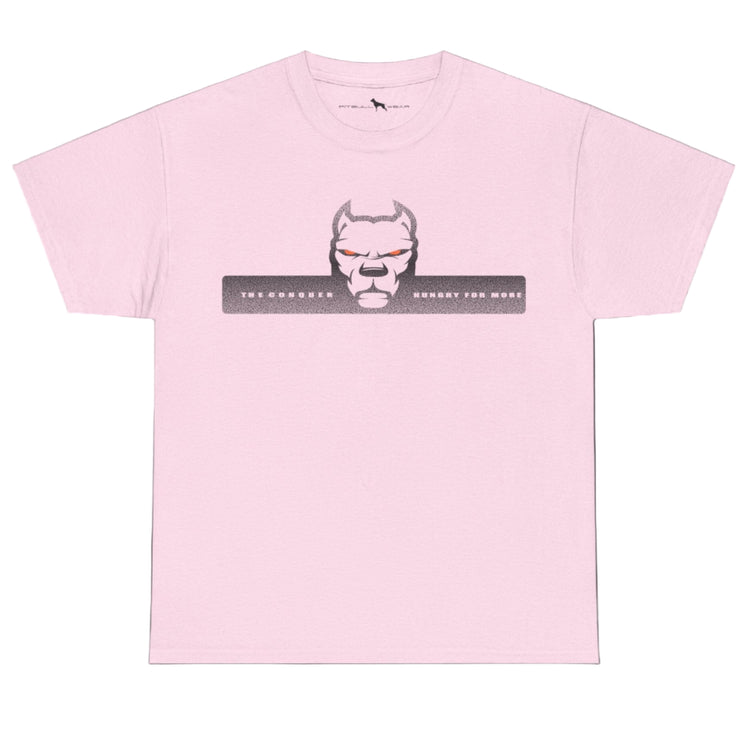 pink  fitbull t-shirt with logo and motivation print