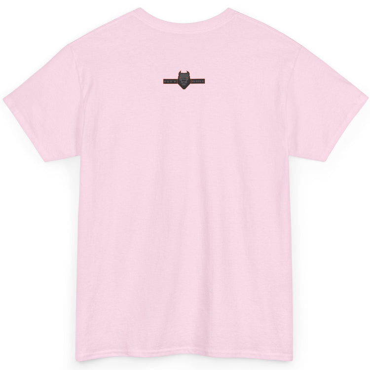 Pink Fitbull t-shirt with a small black logo on the back. Fitness and Bodybuilding motivating.