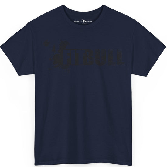 Navy blue Fitbull fitness t-shirt with motivational design on the chest.