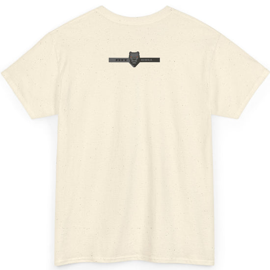 Natura Fitbull t-shirt with a black logo on the back against a white background