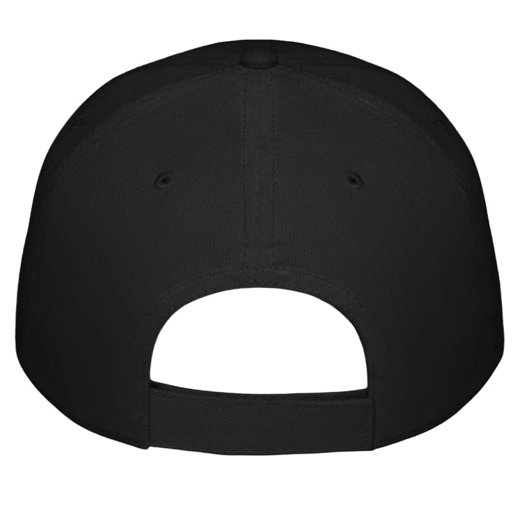 Black Fitbull baseball cap with logo back view.