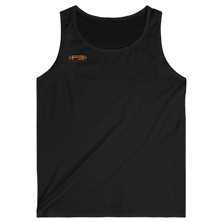 a black Fitbull sports tank top branded with the Fitbull Fit Wear logo