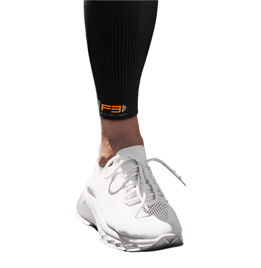 sports leggings Fitbull branded with the FB gym logo