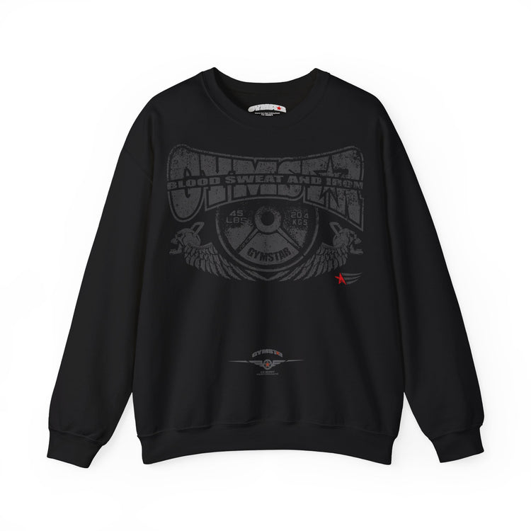 A black crewneck sweatshirt featuring a leopard print graphic on the front with the text 'MAHJ' and a matching leopard print bow underneath.