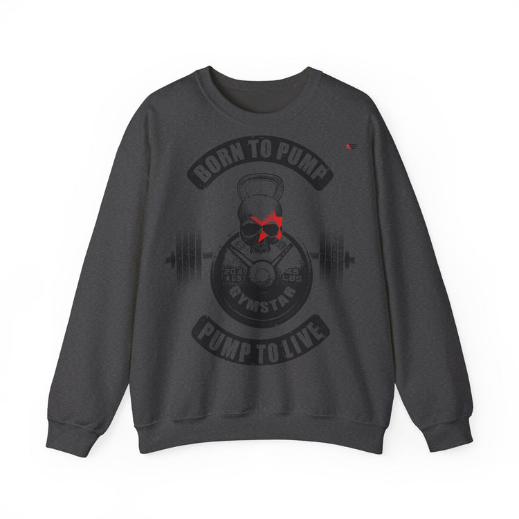 Dark gray sweatshirt with floral designs and 'sabr' text on a white background