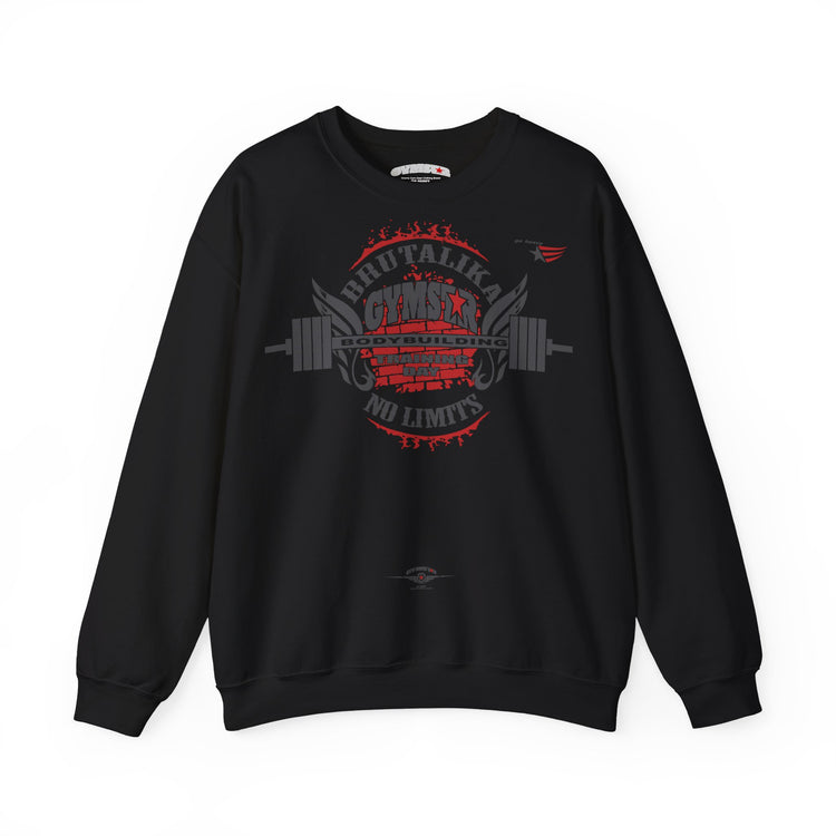 Black sweatshirt with red text featuring quote on a white background