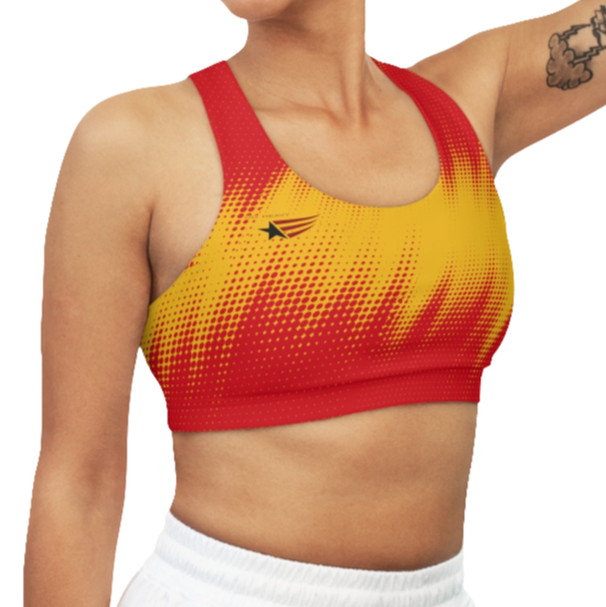 Fitness Yoga Seamless Sports Bra Gymstar Xtreme in Sunset Yellow