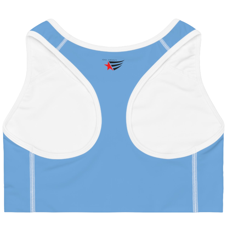 Fitness Yoga Sports Bra  Gymstar Xtreme in Sky Blue