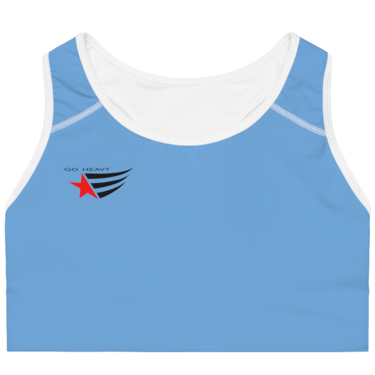 Fitness Yoga Sports Bra  Gymstar Xtreme in Sky Blue