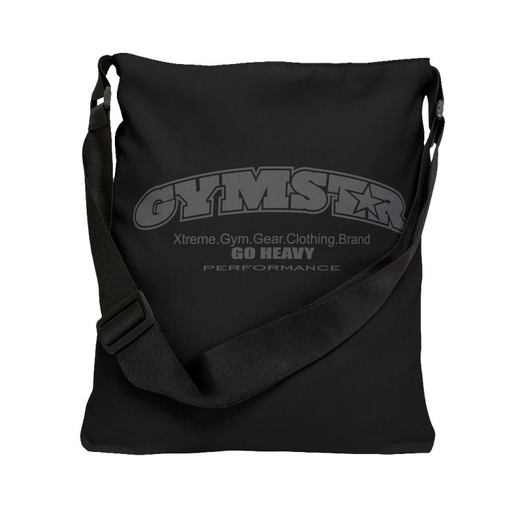 a black sports bag gymstar brandet with Berst Bodies design and gymsar logo back view