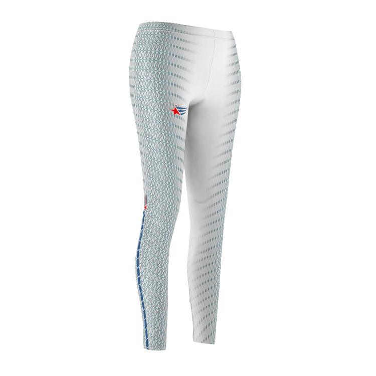 Gymstar Women’s Ombre High-Waisted Leggings – White Gradient Yoga & Fitness Pants