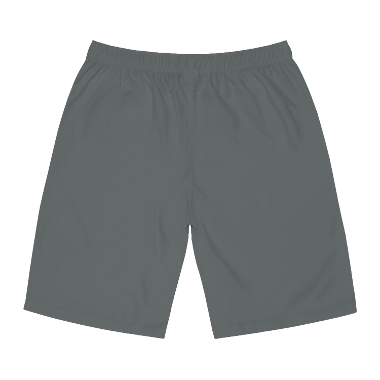 Gymstar Men's Fitness Board Shorts in Solid Grey