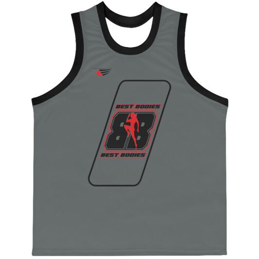 a Gymstar sports tank top branded with the Gymstar Fit logo and a motivating print.
