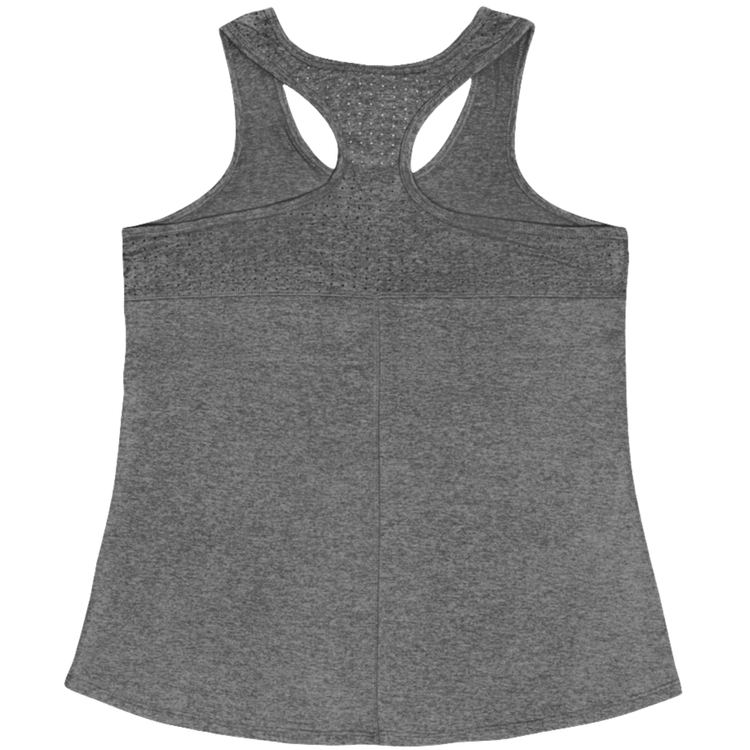 a greGymstar sports tank top branded with the Gymstar Fit logo back view