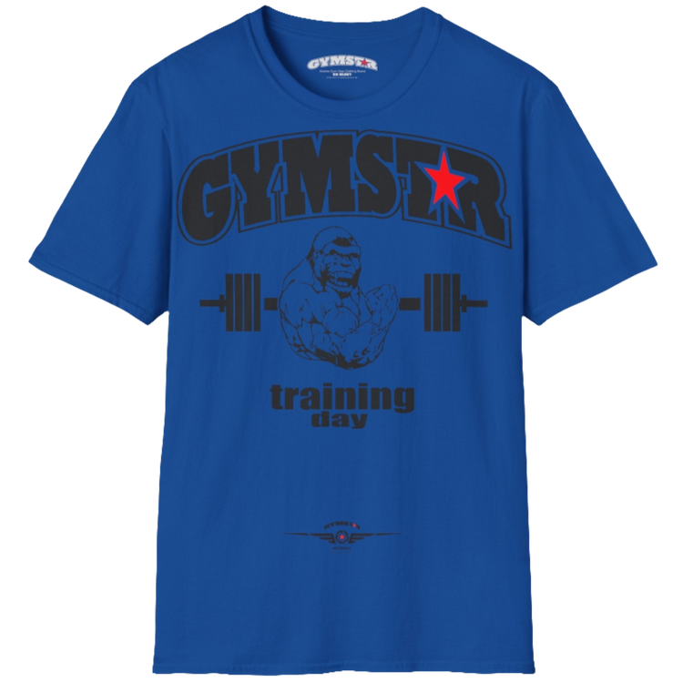 GYMSTAR "Gorillas Training Day" Men's Motivational Graphic T-Shirt