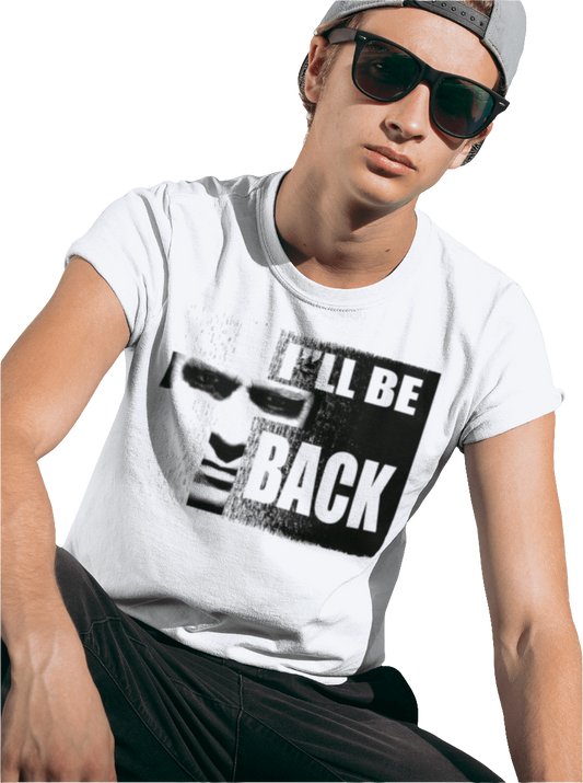 GYMSTAR "I'll Be Back" Terminator-Inspired Bodybuilding T-Shirt