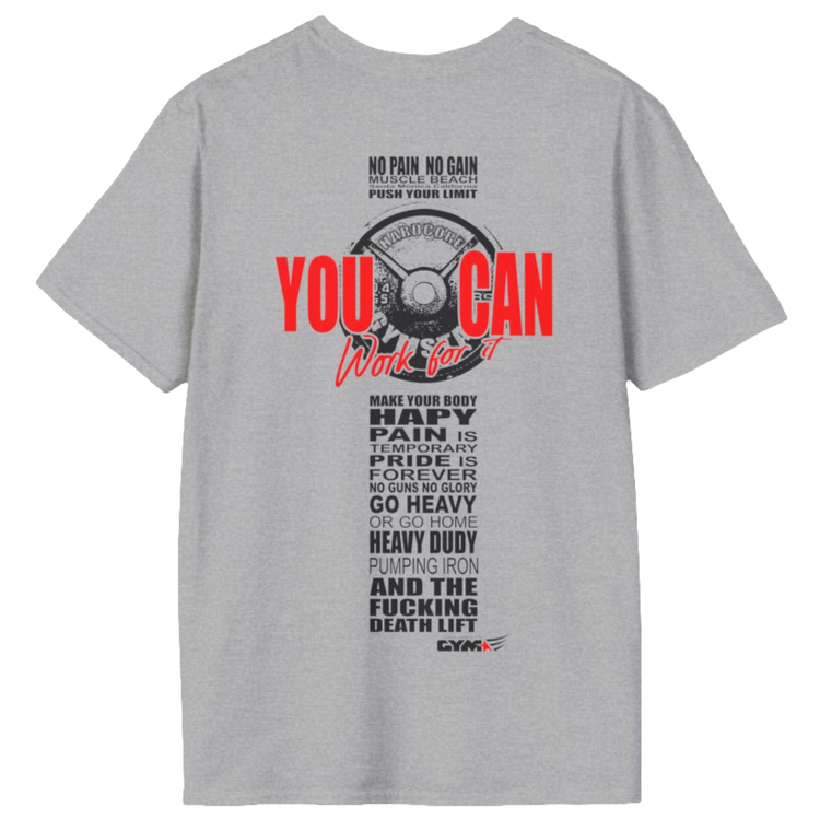 GYMSTAR CrossFit T-Shirt - Arm Wrestling Graphic Fitness Tee