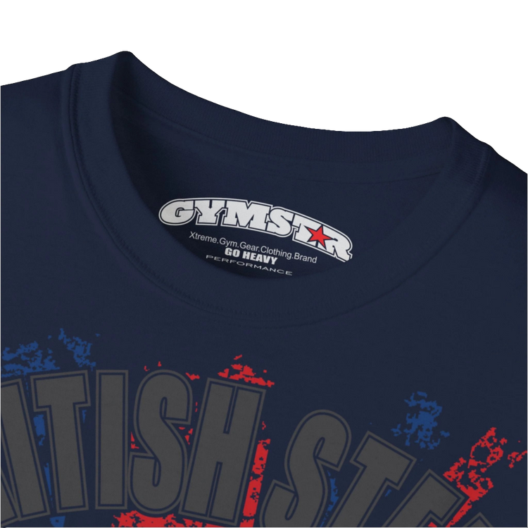 GYMSTAR "British Steel" Bodybuilding T-Shirt - UK Heritage Gym Wear